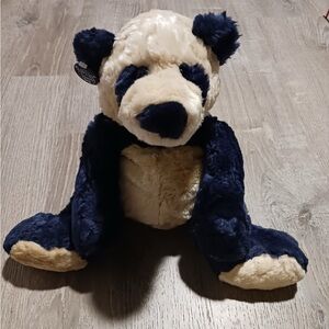 Stuffed rabbit and panda set